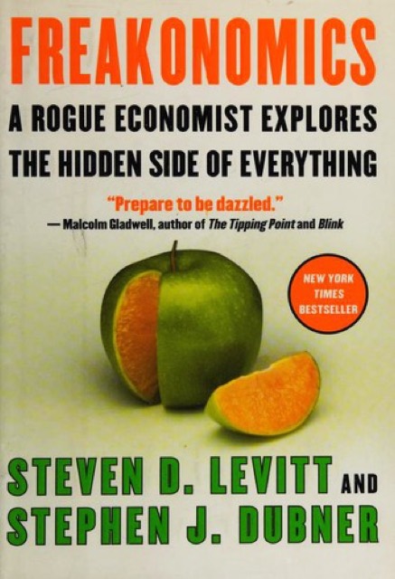 Freakonomics by Steven Levitt & Stephen Dubner — book cover